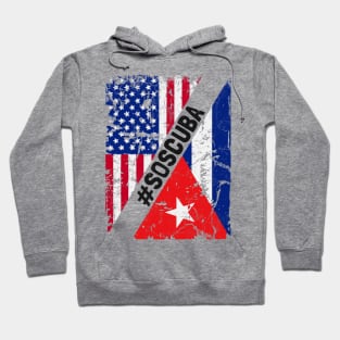 SOS Cuba Flag Free Cuba Libre 2021 Hoodie